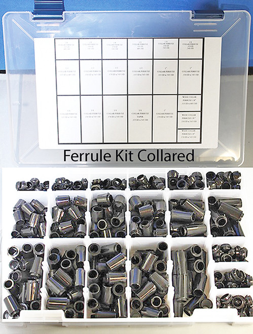 Ferrule Kit, Collared or Non-Collared, Your Choice, 389 Pieces, Most Used Sizes