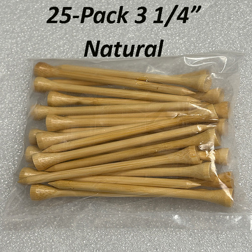 Tee Pack, SALE! 25-Pack 3 1/4", Natural Color