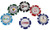Poker Chips, Plastic With Ball Marker, 100 Piece Minimum