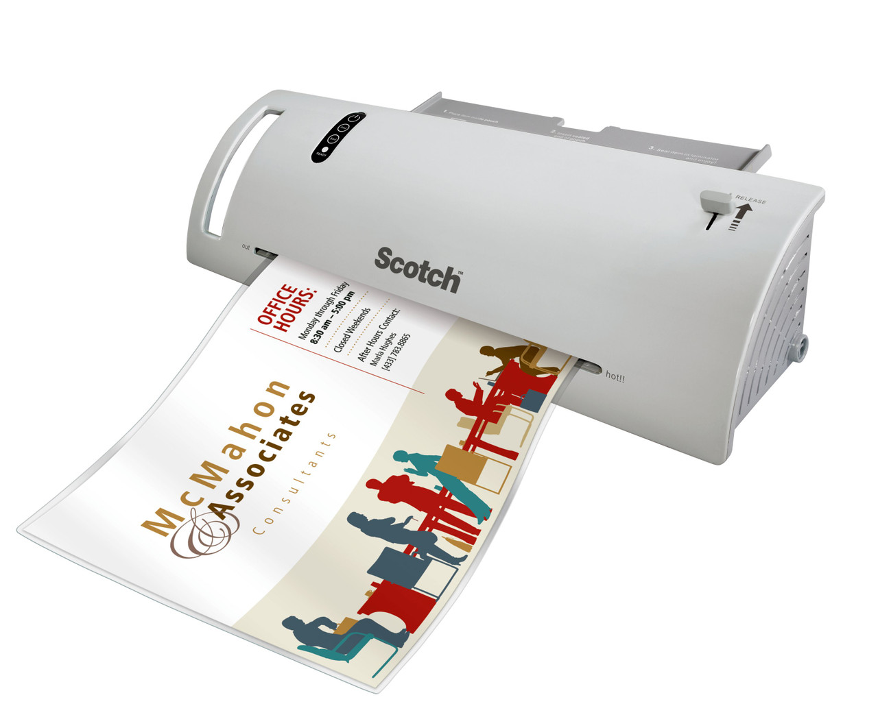 Scotch Thermal Laminator with 2 Starter Pouches 8.5" x 11"