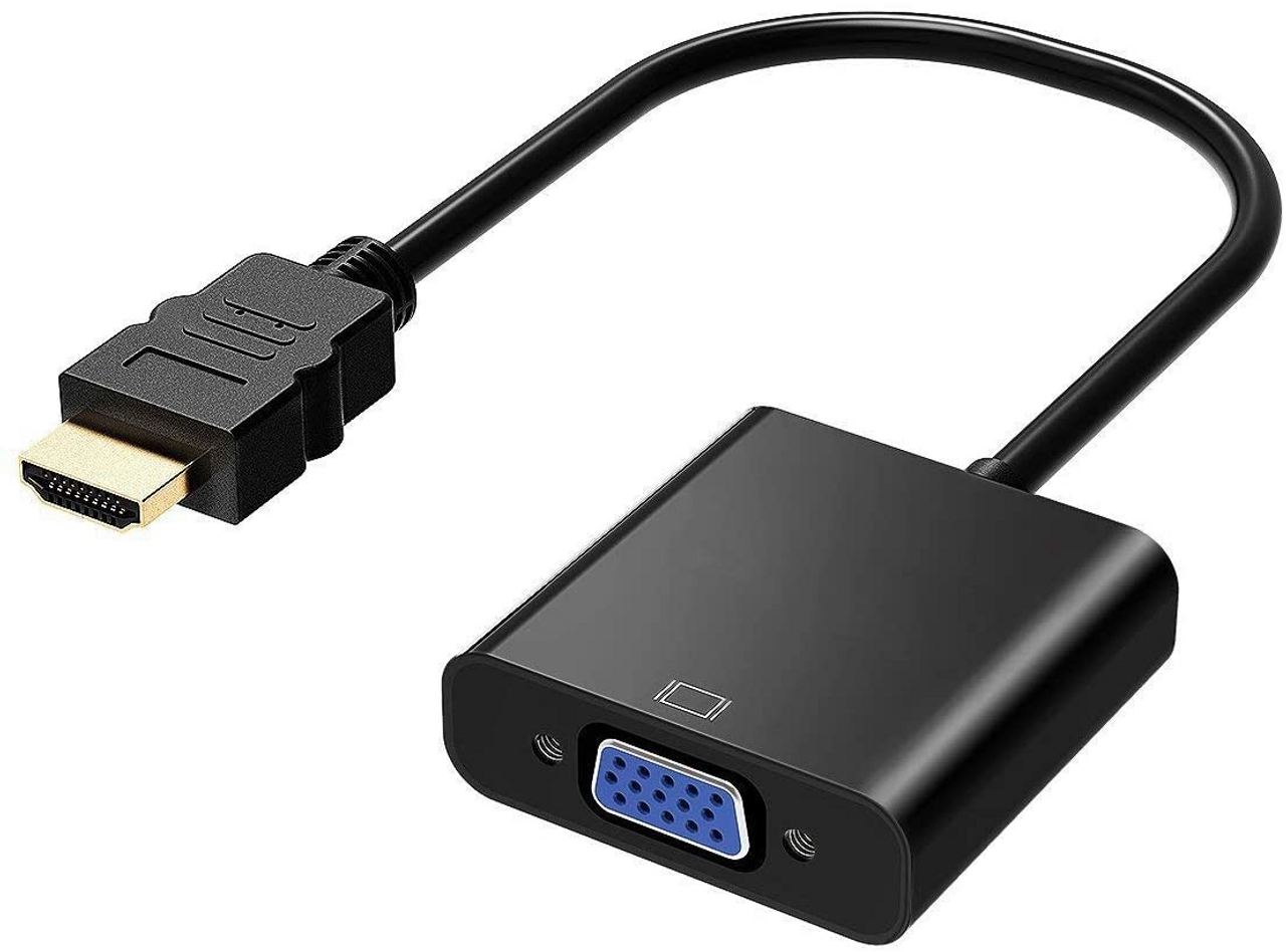 HDMI to VGA, Gold-Plated HDMI to VGA Adapter