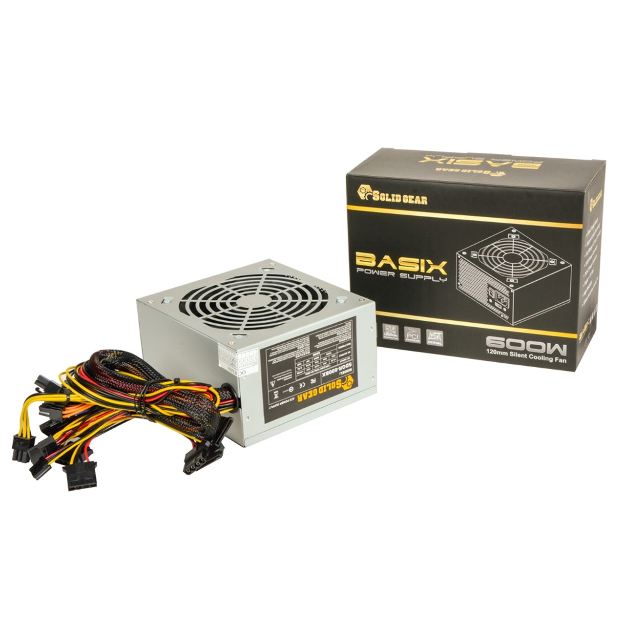 Solid Gear Basix Series 600 Watt ATX Non-Modular Power Supply