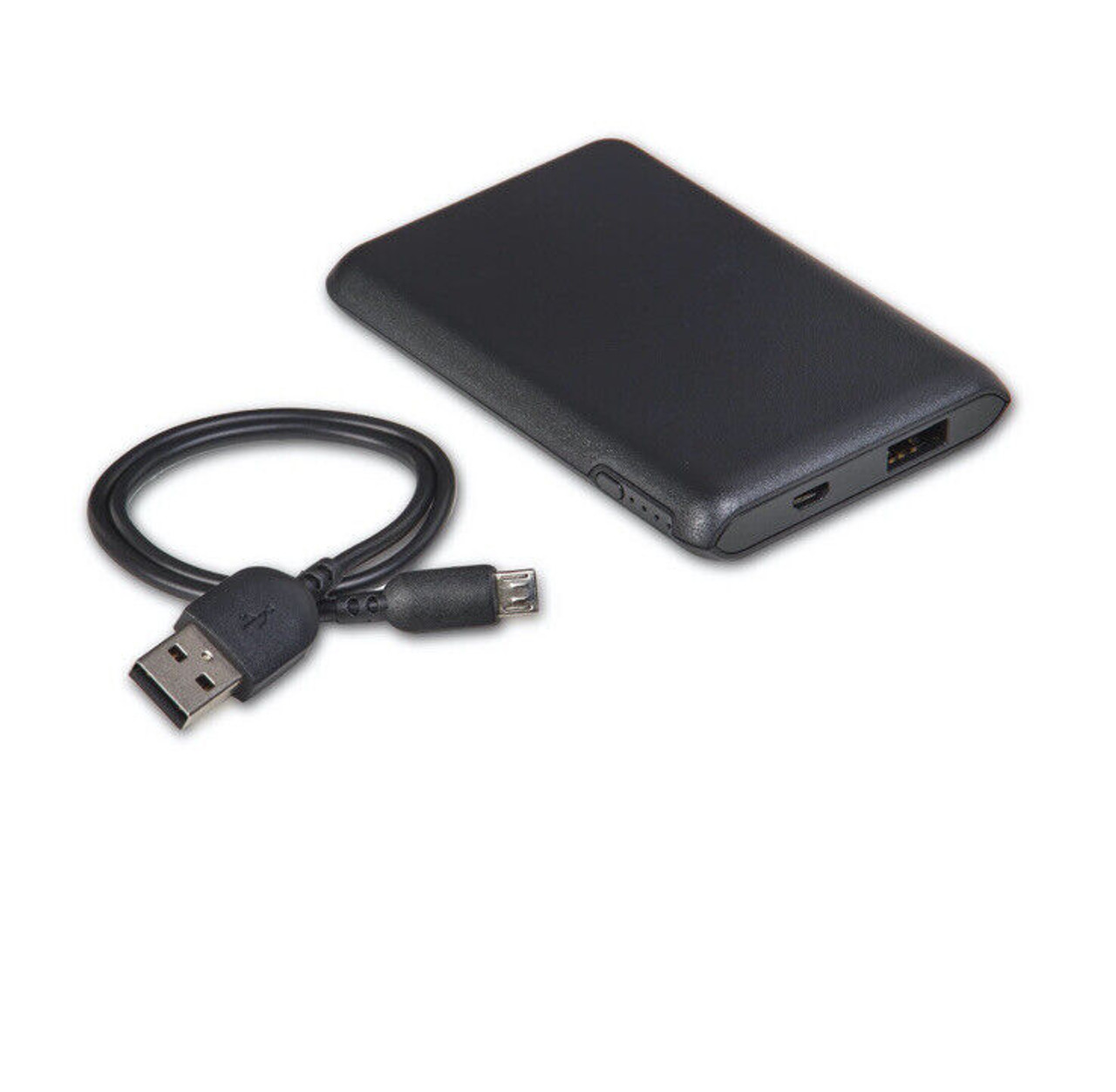 Portable battery for smartphones, tablets, and other USB-charged devices