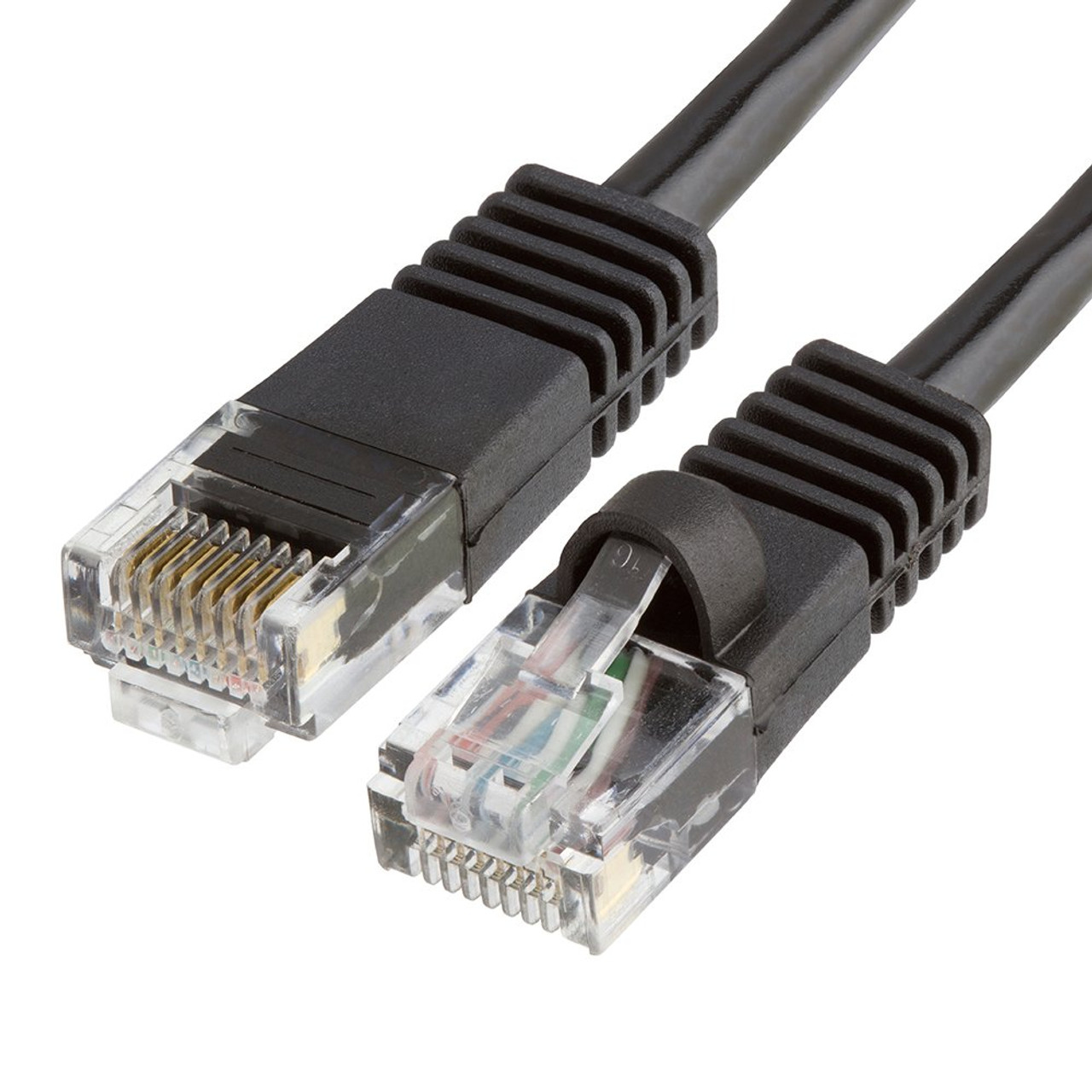 Cat5e 350MHz UTP Ethernet Bare Copper Network Cable - Black