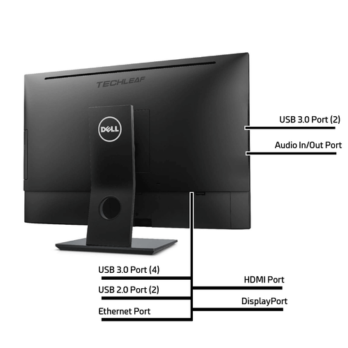 Dell touchscreen Refurbished All in One Computer PC i5, 8GB RAM, 250 SSD, 24", Windows 10