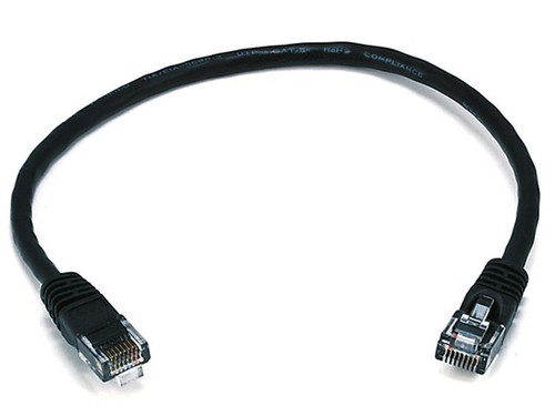 Cat5e 350MHz UTP Ethernet Bare Copper Network Cable - Black