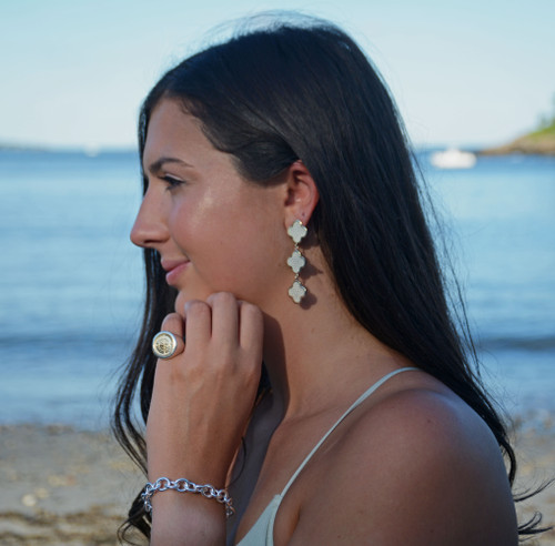 Palmer Dangle Earrings - Sterling Silver