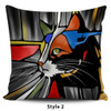 Expressionist Cat Pillow Covers
