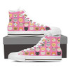 Pink Cat Faces High Tops (Women's)
