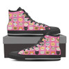 Pink Cat Faces High Tops (Women's)