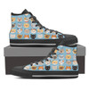 Blue Cat Faces High Tops (Women's)