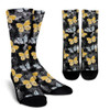 Lovely Black & Yellow Butterfly Socks