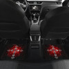 Silver cross in Red Car Floor Mats