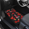 Red FisSymbols Shades Car Floor Mats