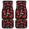 Red FisSymbols Shades Car Floor Mats
