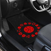 Mangekyo Sharingan Eyes All Signs Naruto in black Car Floor Mats
