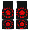 Mangekyo Sharingan Eyes All Signs Naruto in black Car Floor Mats