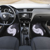 Toothless And Light Fury YingYang Circle Car Floor Mats