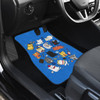 Cats Chibi Funniest in Blue Car Floor Mats