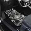 White Tiger Animal Car Floor Mats