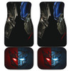 Autobots Vs Decepticons on Transformer in black Car Floor Mats
