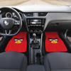 Red of Angry Bird Face Car Floor Mats
