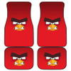 Red of Angry Bird Face Car Floor Mats