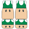 Mario Green Mushroom Car Floor Mats