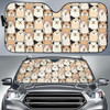 Dog Head Funny Auto Car Sun Shade Windshield