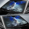 Astronaut on the Moon in The Galaxy Car Auto Sun Shade Windshield
