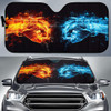 Punch Fire Vs Ice Auto Car Sun Shade Windshield