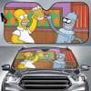 Cartoon Beer Auto Car Sun Shade Windshield