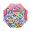 Cat Queen Auto Foldable Umbrella