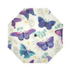 Abstract Butterfly Seamless Vintage Flower Pattern Auto Foldable Umbrella