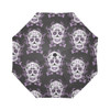 Day Of The Dead Mexico Sugar Skull Purple Auto Foldable Umbrella