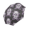 Day Of The Dead Mexico Sugar Skull Purple Auto Foldable Umbrella