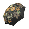 Day Of The Dead Colorful Skull With Floral Auto Foldable Umbrella