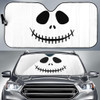 Jack Skellington Face Auto Sun Shade Windshield