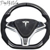 Custom Dry Carbon Fiber Steering Wheel Replacement for Model S & Model X (Various Options)