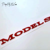 Tesla Model S Emblem Badges Letters (5 options)
