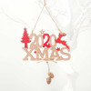 Wooden Photo Frame Pendant Ornaments Christmas Decorations