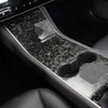 Genuine Forged Carbon Fiber Center Console Fascia Kit for Model 3 (Gloss)