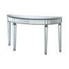 Stella Half Oval Mirrored Console Table