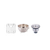 DAX-3018B / DAX SINGLE BOWL UNDERMOUNT KITCHEN SINK, 18 GAUGE STAINLESS STEEL, BRUSHED FINISH