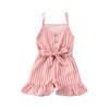 'Candy Stripe' Tied Romper