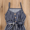 'Candy Stripe' Tied Romper