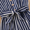'Candy Stripe' Tied Romper