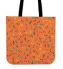 Organge Music Note Tote Bag