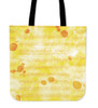 Sheet Music Tote Bag Yellow
