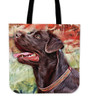Chocolate Labrador Retriever Tote Bag